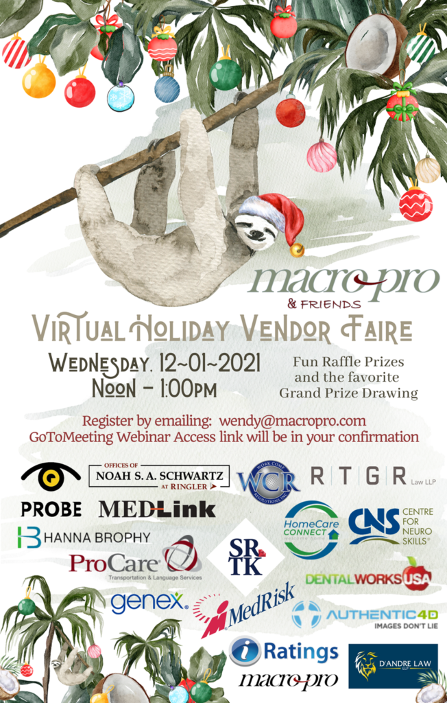 Macro-Pro & Friends 2021 Virtual Holiday Vendor Faire